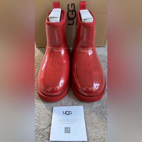 UGG Classic Mini Waterproof Clear Boots - Picture 11 of 13